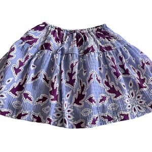 Zara girls floral crinkled crepe skirt size 13/14